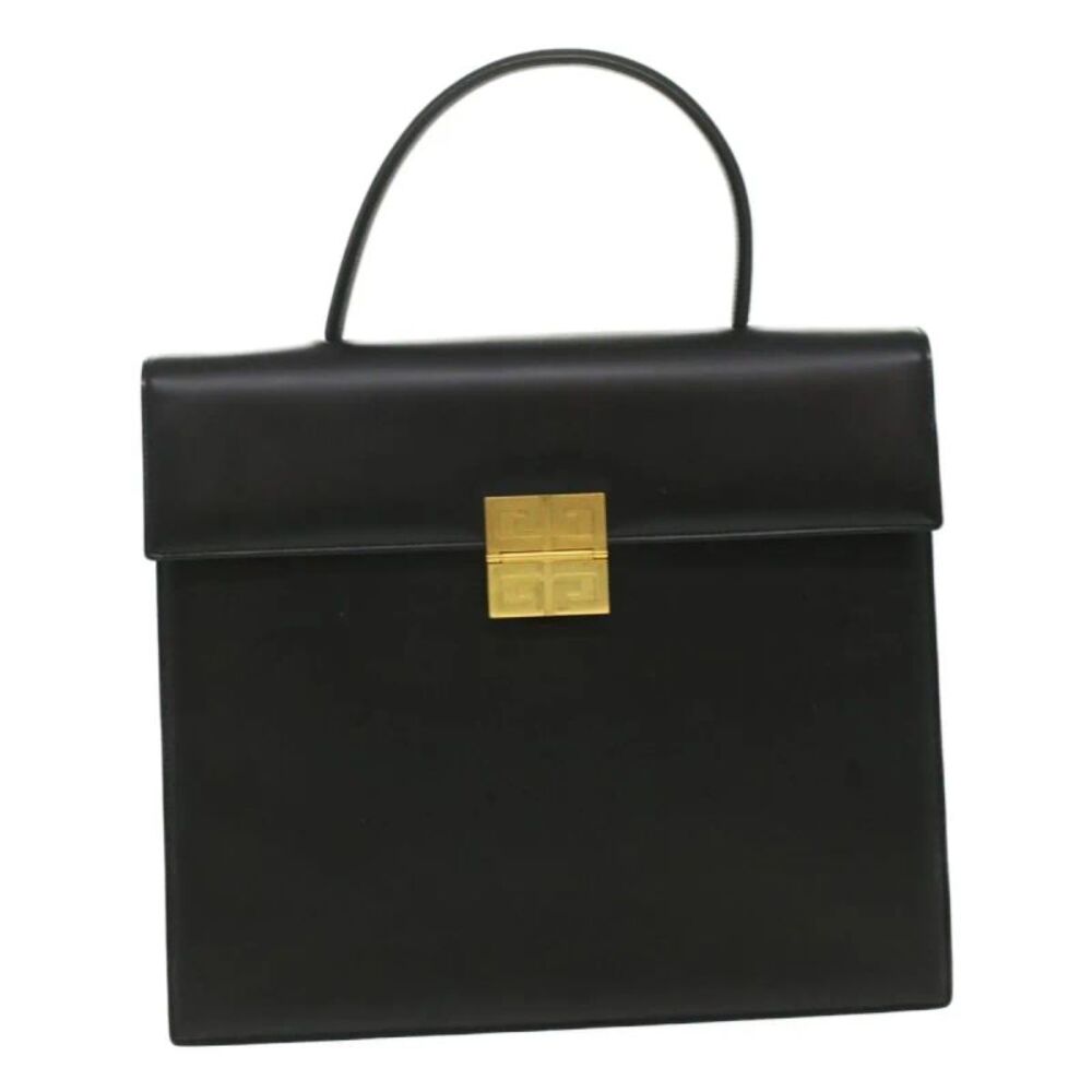 Givenchy Vintage 4G Leather Black Leather Handbag